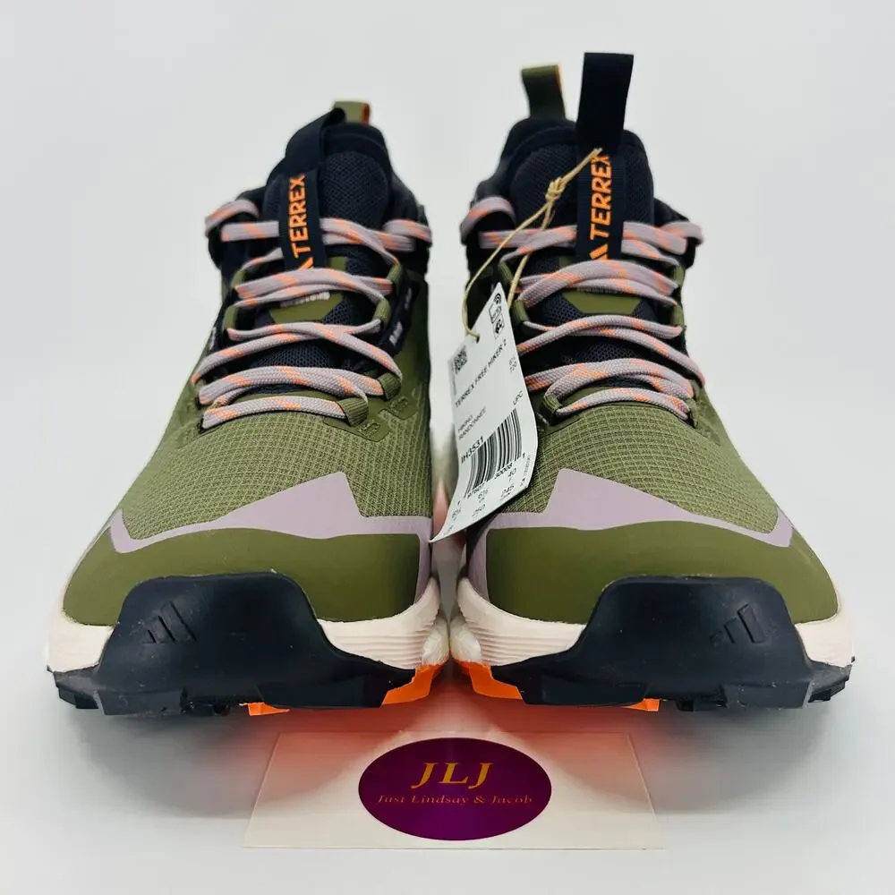 Adidas Women's Terrex Free Hiker 2.0 GTX Hiking Shoes Olive Strata IH3531 Size 8